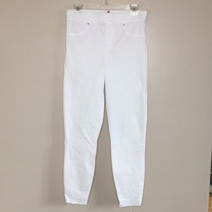 Spanx White Distressed Skinny Jean Tummy Control